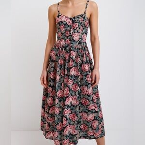 Vintage Laura Ashley floral cotton dress US size 8